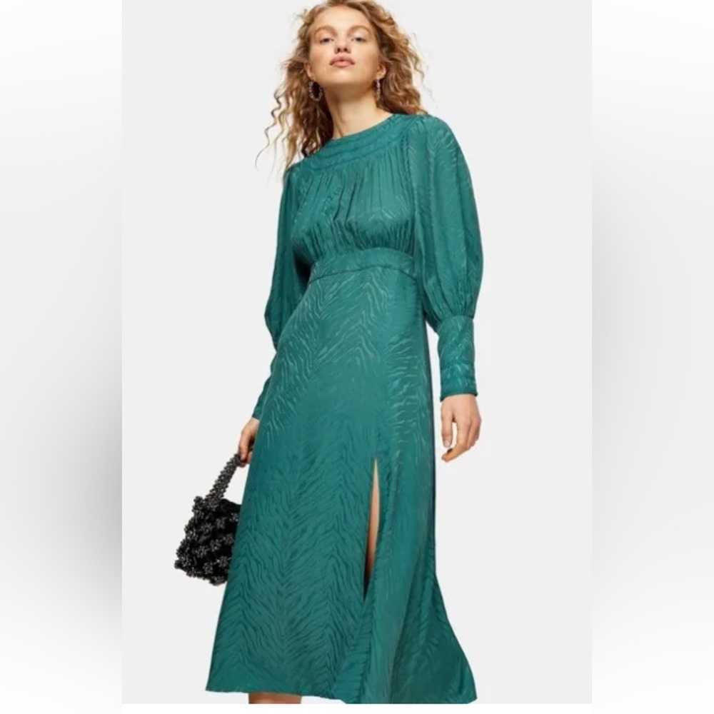 TOPSHOP GREEN DRESS